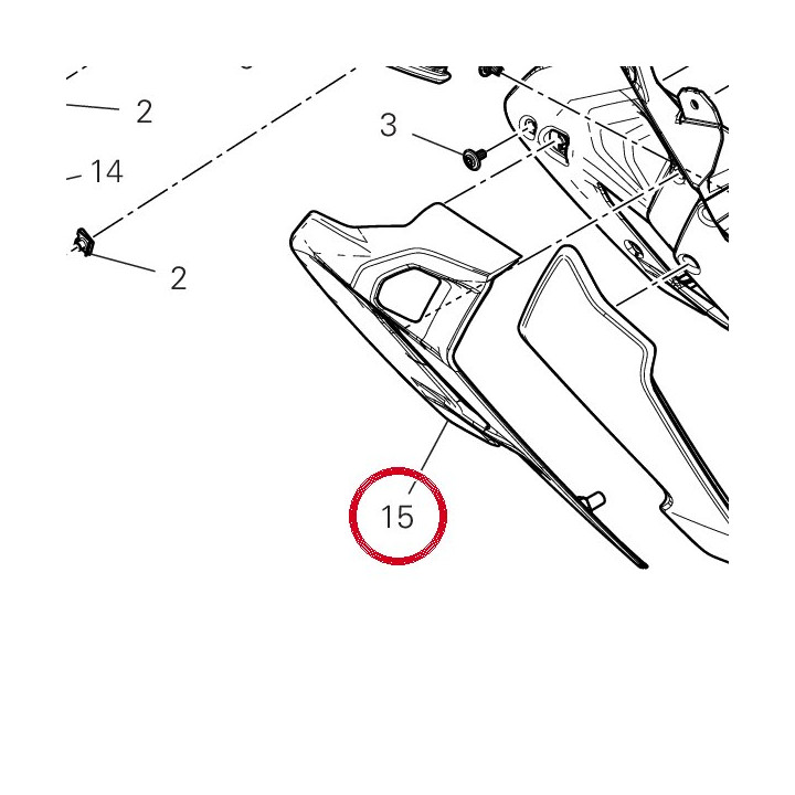 Cache embout droit — réf. 4801J421AB | Ducati Store