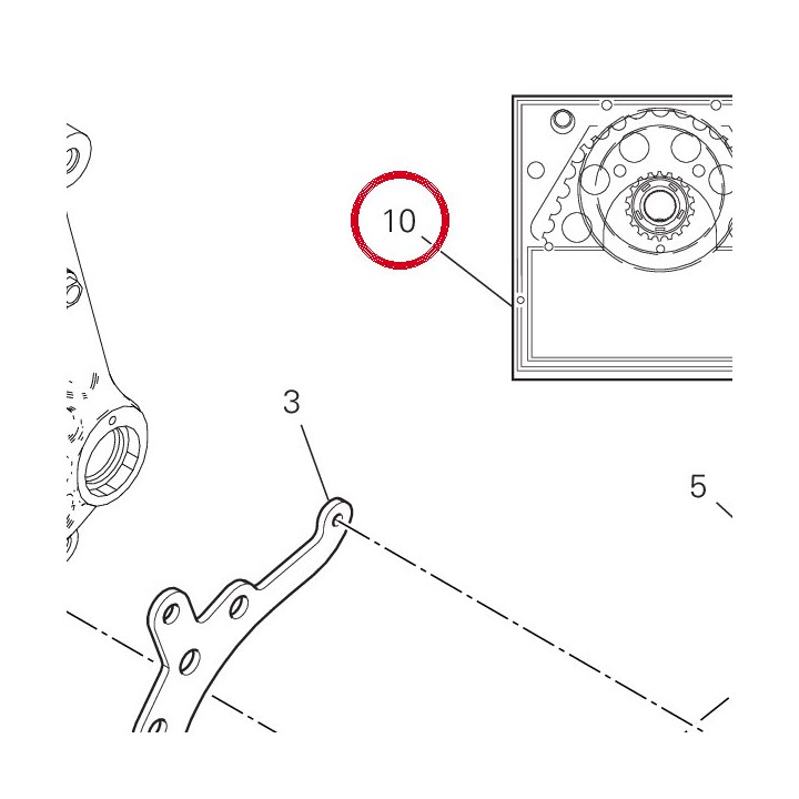 Kit transmission secondaire — réf. 67621411A | Ducati Store