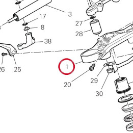 Tête de direction — réf. 34111851AA | Ducati Store