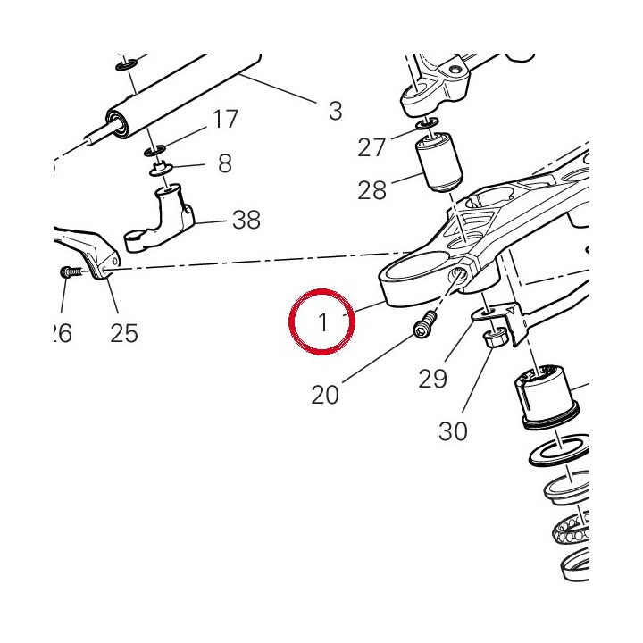 Tête de direction — réf. 34111851AA | Ducati Store