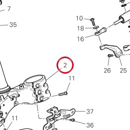 Base di sterzo 34221232AA — réf. 34221232AA | Ducati Store