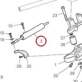 Amortisseur de direction — réf. 36420181A | Ducati Store