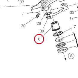 Écrou supérieur tête — réf. 70310931AA | Ducati Store