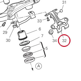 Bride supérieur 8301H601AA — réf. 8301H601AA | Ducati Store