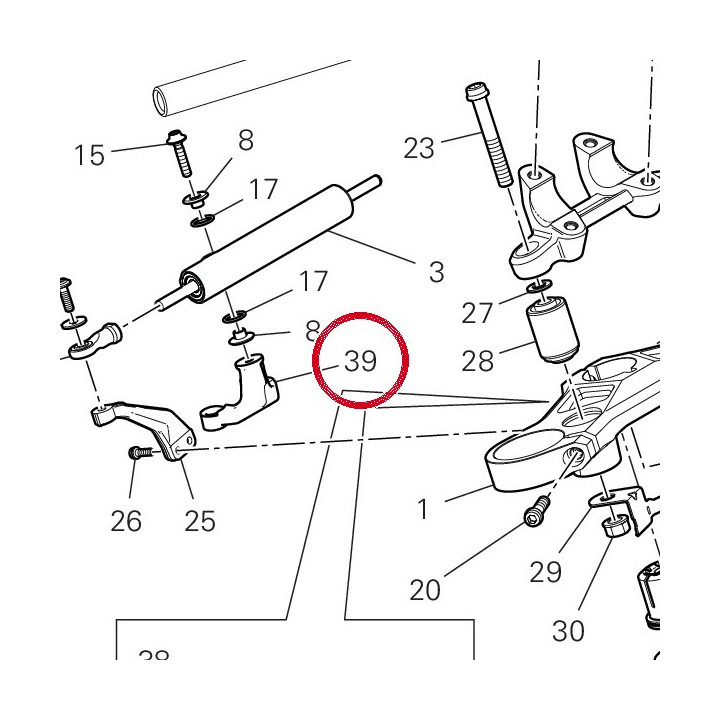 Support 8301L621AA — réf. 8301L621AA | Ducati Store