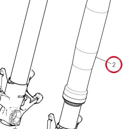 Fourche complète gauche — réf. 34521312A | Ducati Store