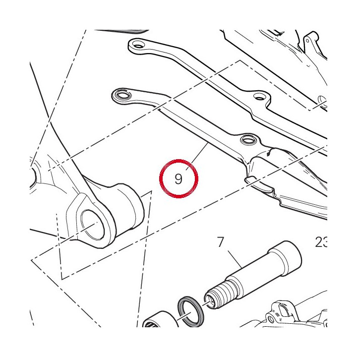 Patin chaîne inférieure — réf. 44712581A | Ducati Store