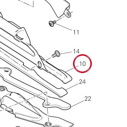 Patin chaîne supérieure — réf. 44712693A | Ducati Store