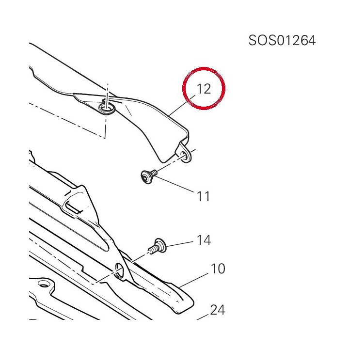 Bavette Garde-Boue — réf. 46015452A | Ducati Store