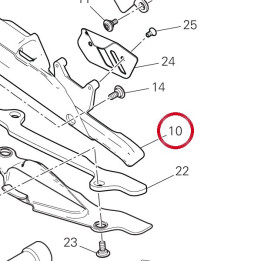 Patin chaîne supérieure — réf. 44712441A | Ducati Store
