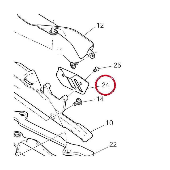 Cache-Chaine 44610551AA — réf. 44610551AA | Ducati Store