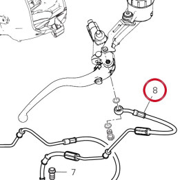 Durite maître cylindre av — réf. 61811762A | Ducati Store