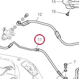 Rear brake hose C.unit — réf. 61912002A | Ducati Store