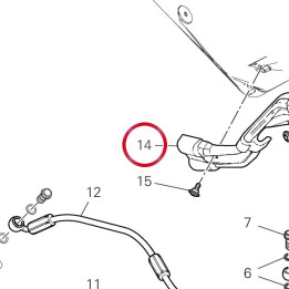 Guide tuyau cadre 75811861A — réf. 75811861A | Ducati Store