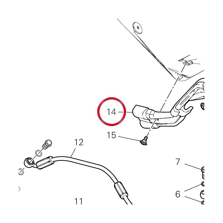 Guide tuyau cadre 75811861A — réf. 75811861A | Ducati Store