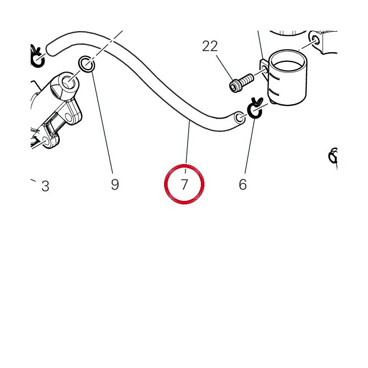Tuyau 93310661A — réf. 93310661A | Ducati Store