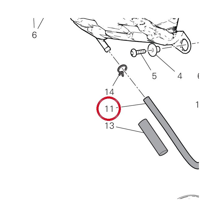 Tuyau 93410521A — réf. 93410521A | Ducati Store