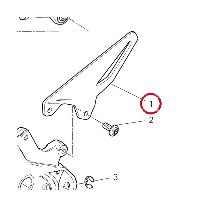 Pare-Talon avant gauche — réf. 24716141AA | Ducati Store