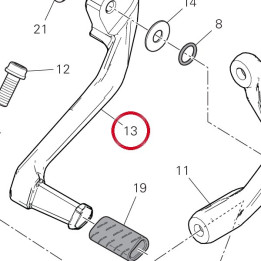 Levier de commande — réf. 45613533AA | Ducati Store