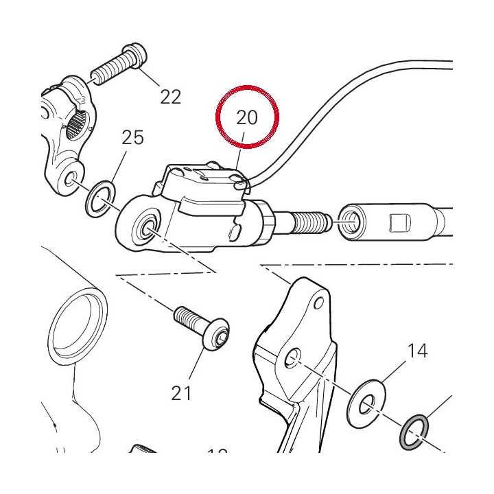 Capteur quick shift — réf. 5521B572A | Ducati Store