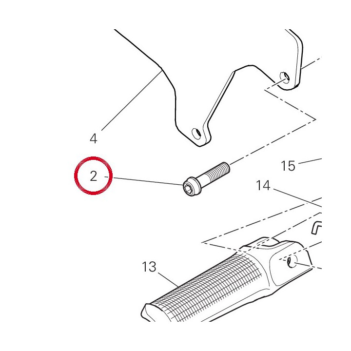 Vis tceif M5X18 77112261A — réf. 77112261A | Ducati Store
