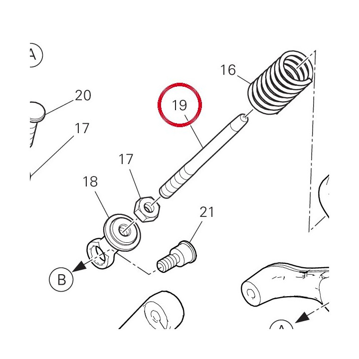 Tige 11713731AA — réf. 11713731AA | Ducati Store