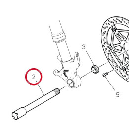 Pivot roue avant 81910692AA — réf. 81910693AA | Ducati Store
