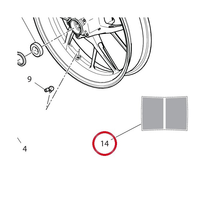 Decalcomanie 4381F071B — réf. 4381F071B | Ducati Store