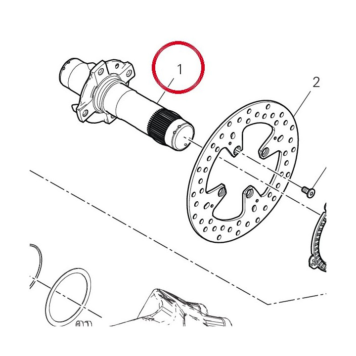 Pivot roue arrière — réf. 81920982AA | Ducati Store