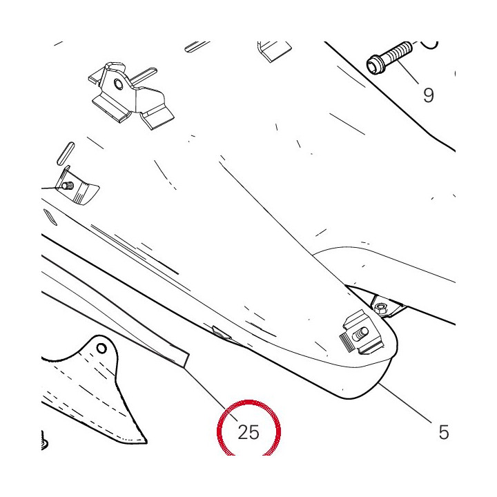 Panneau insonorisant — réf. 48612621A | Ducati Store