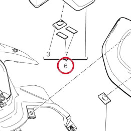 Selle passager 595P6401AC — réf. 595P6401AC | Ducati Store