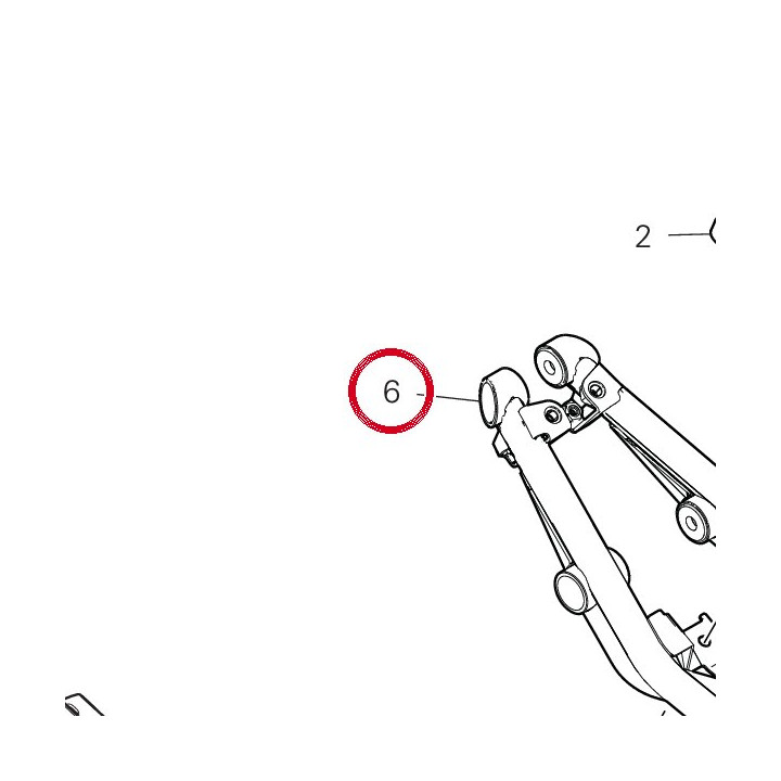 Bride arrière 47018401BA — réf. 47018401BA | Ducati Store