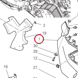Estrattore carene droite — réf. 4801C612A | Ducati Store