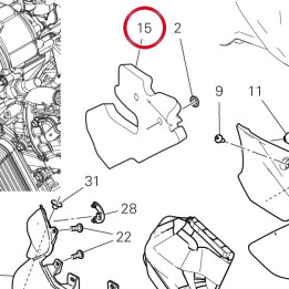 Panneau insonorisant cache — réf. 48612861B | Ducati Store