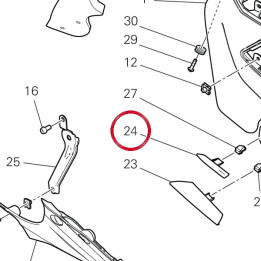 Cover superiore ala droite — réf. 4801C941A | Ducati Store