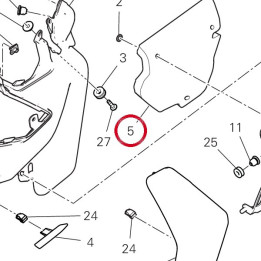 Panneau insonorisant cover — réf. 48612882B | Ducati Store
