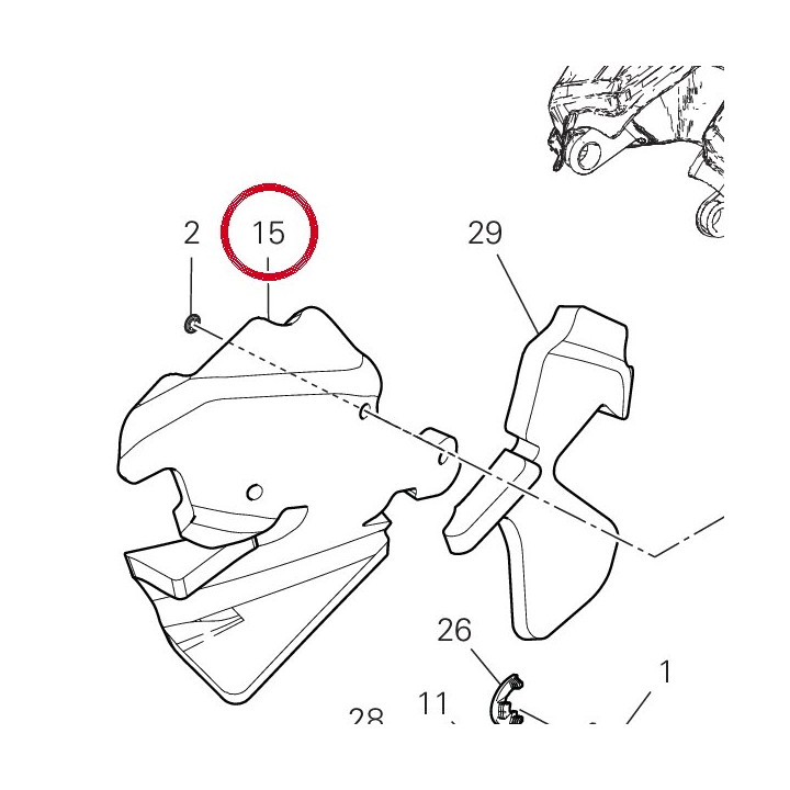 Panneau insonorisant — réf. 48612871B | Ducati Store