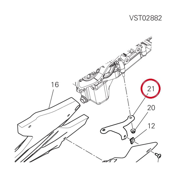 Bride inférieur gauche — réf. 8301L731AA | Ducati Store