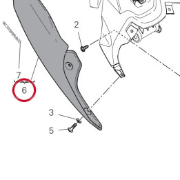 Panneau lateral droit — réf. 482P2471AE | Ducati Store