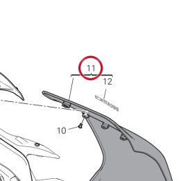 Panneau lateral gauche — réf. 482P2461AE | Ducati Store