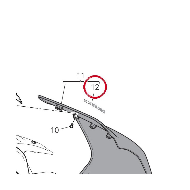 Decalcomanie drapeau ita — réf. 4381D901A | Ducati Store