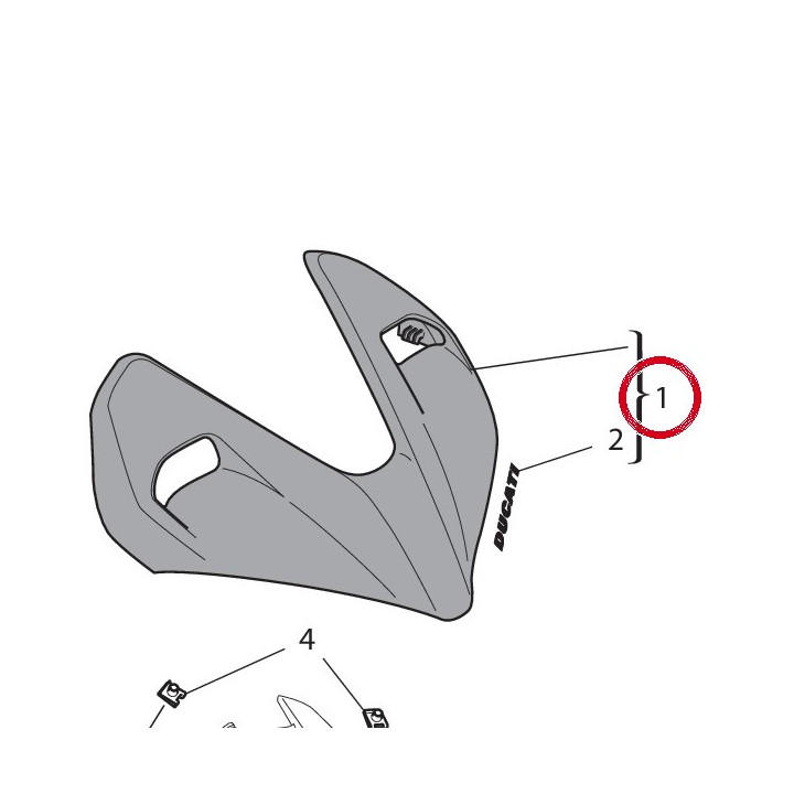 Cover proiettore 480PB161AB — réf. 480PB161AB | Ducati Store