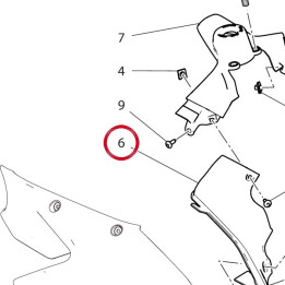 Joue interne droite — réf. 4801C591A | Ducati Store