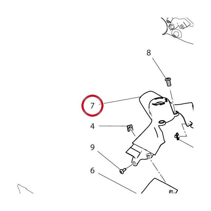 Couvercle contacteur — réf. 4601M011B | Ducati Store