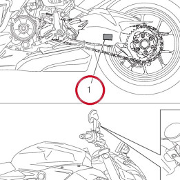 Targhetta pressione E — réf. 43315051A | Ducati Store