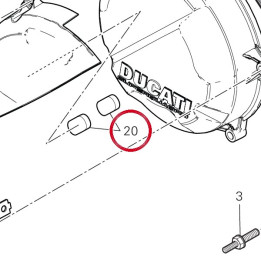 Tampon 86612321A — réf. 86612321A | Ducati Store