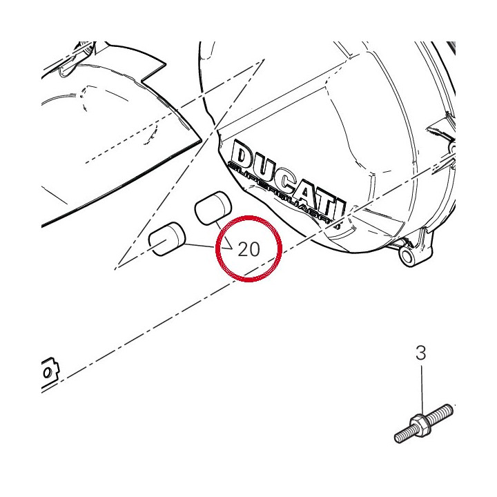 Tampon 86612321A — réf. 86612321A | Ducati Store