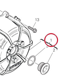 Couvercle alternateur — réf. 24221601A | Ducati Store