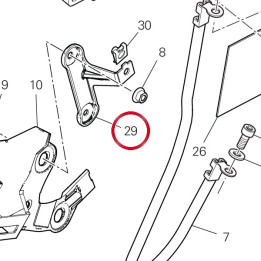 Bride supérieur gauche — réf. 8301L721AA | Ducati Store