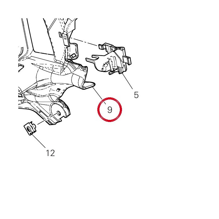 Support droit 8291I294A — réf. 8291I294A | Ducati Store